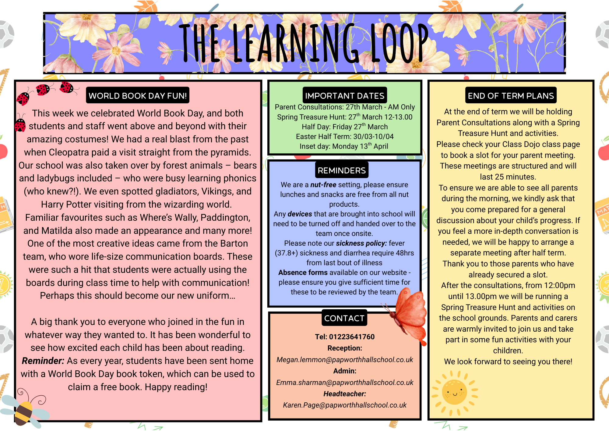 Learning Loop Newsletter 06.03.2026 - Papworth Hall School